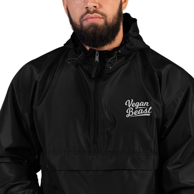 Vegan Beast Embroidered Champion Packable Jacket