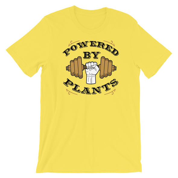 Powered By Plants  - DumbBell Short-Sleeve Unisex T-Shirt