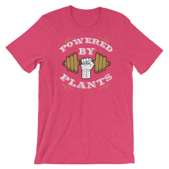 Powered By Plants  - DumbBell Short-Sleeve Unisex T-Shirt