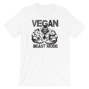 Vegan Beast Mode Short-Sleeve Unisex T-Shirt
