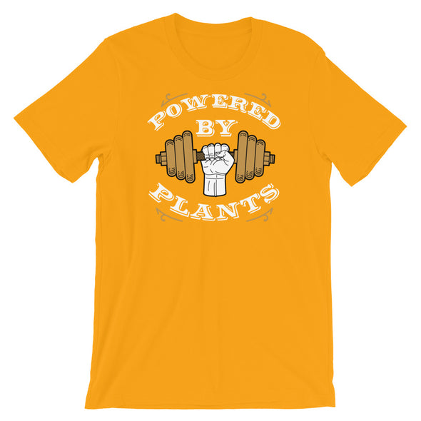 Powered By Plants  - DumbBell Short-Sleeve Unisex T-Shirt