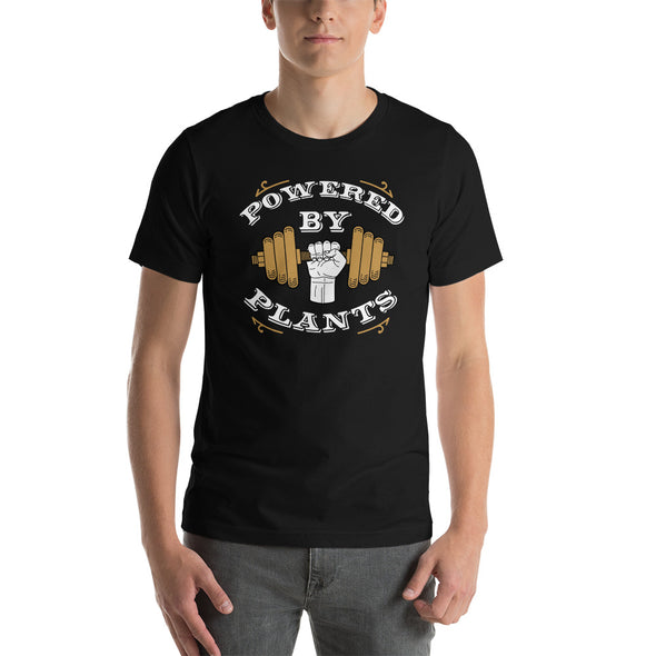 Powered By Plants  - DumbBell Short-Sleeve Unisex T-Shirt